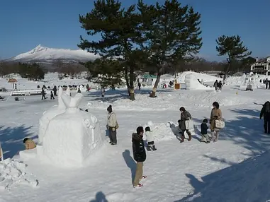 大沼函館雪と氷の祭典 見歩き、食べ歩き