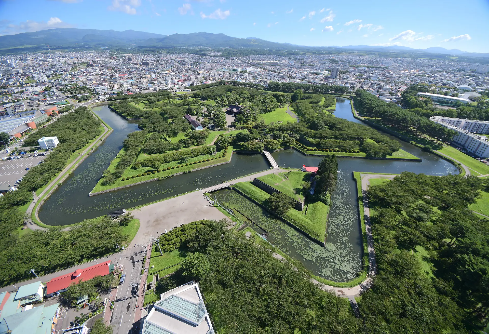 五稜郭のパノラマ