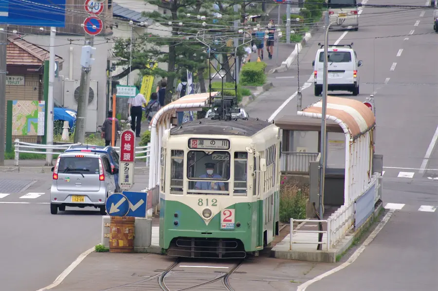 市電「谷地頭」電停